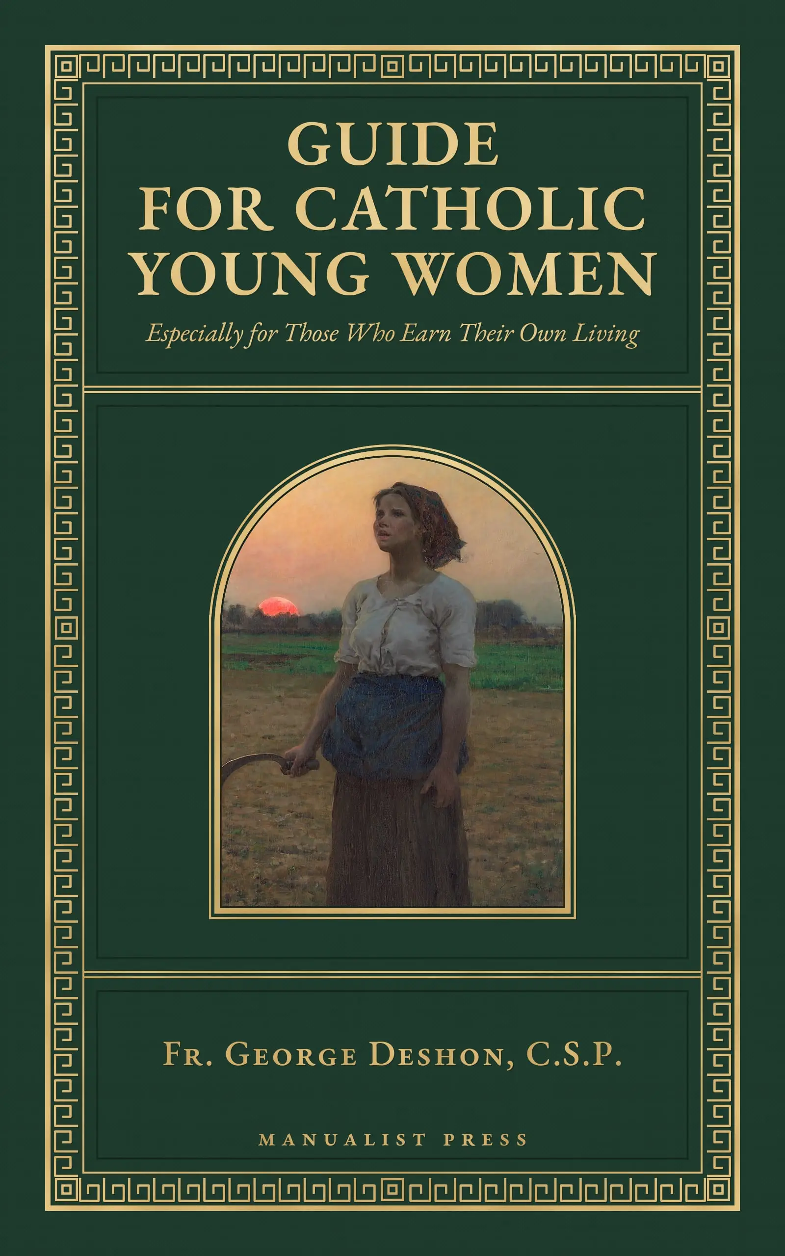 Cover of Guide for Catholic Young Women, showing The Song of the Lark by Jules Breton