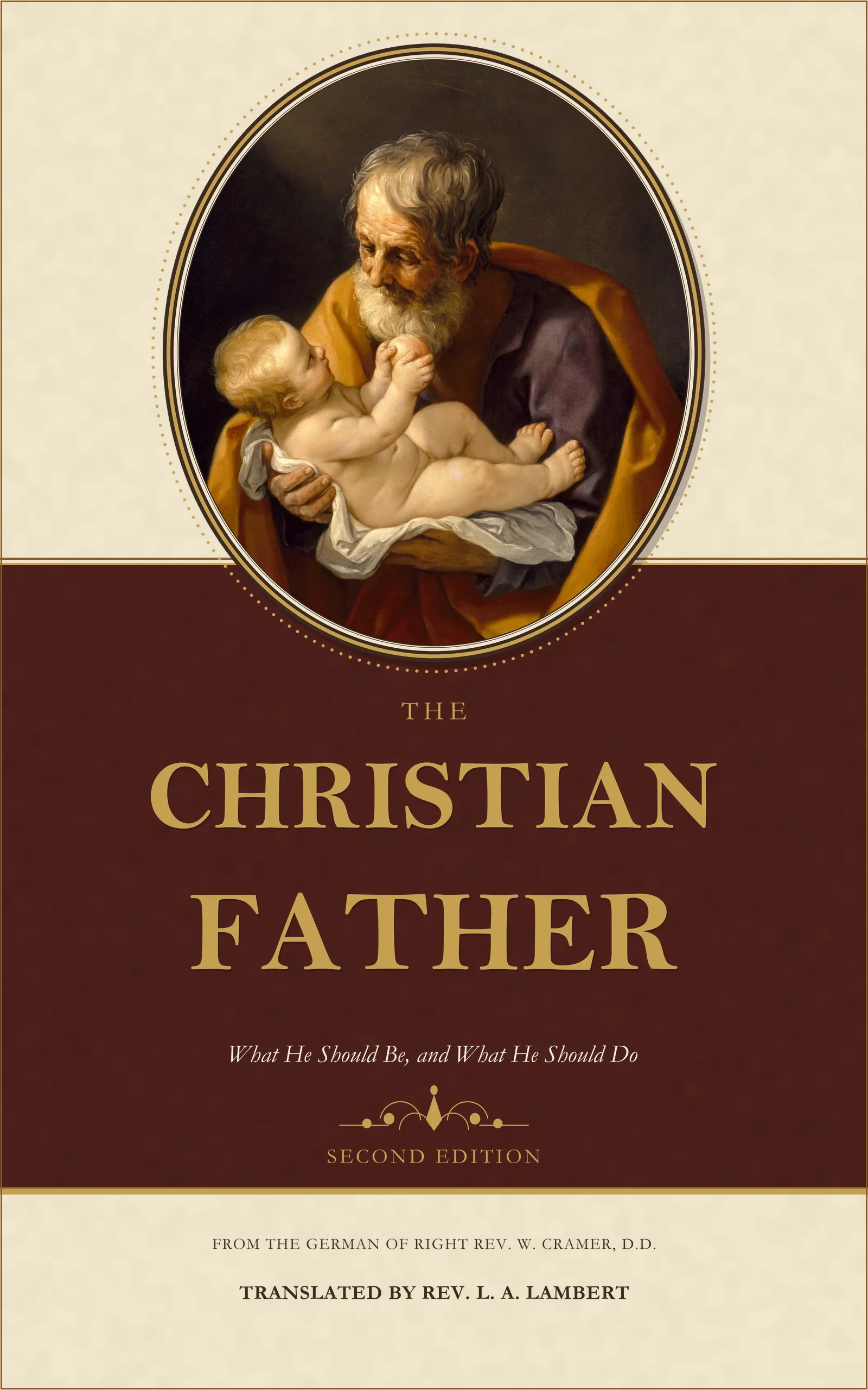 Cover of The Christian Father, showing Saint Joseph with the Christ Child