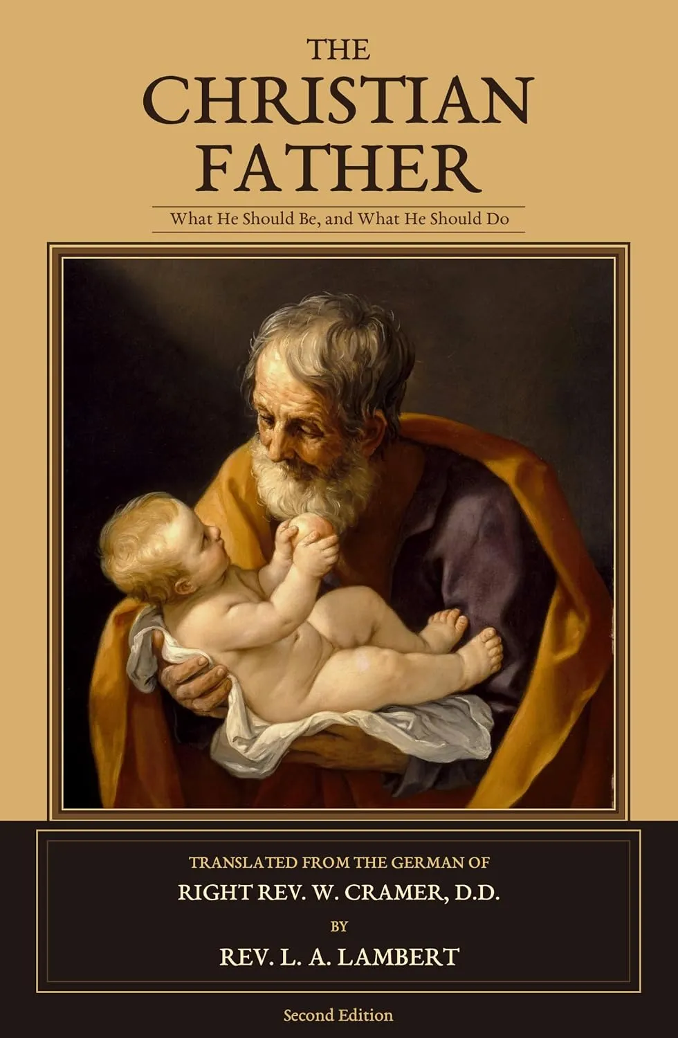 Cover of The Christian Father, showing Saint Joseph with the Christ Child