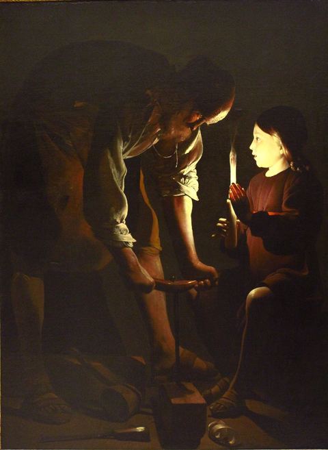St. Joseph the Carpenter, painting by Georges de La Tour