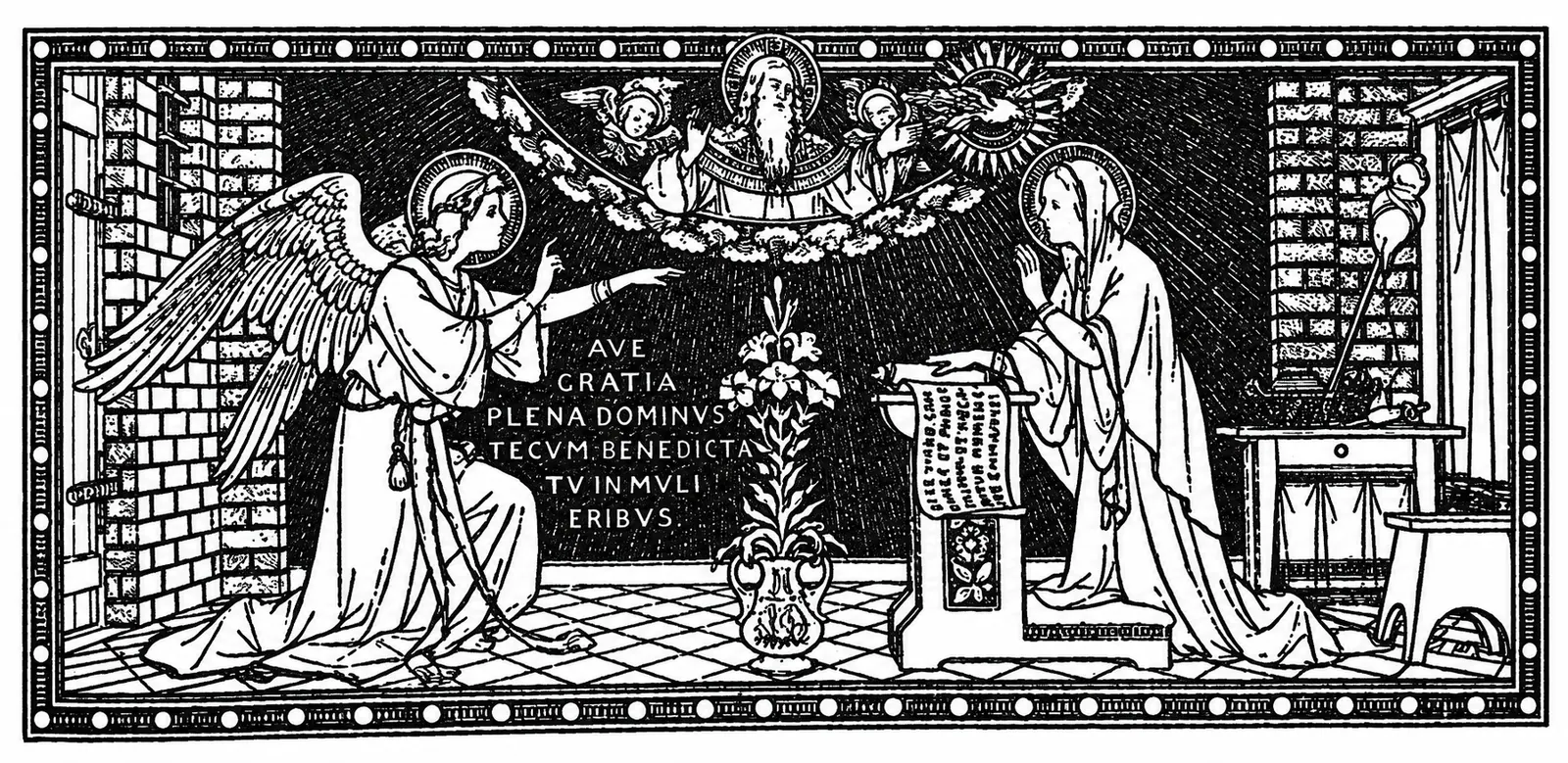 Illustration: The Annunciation.